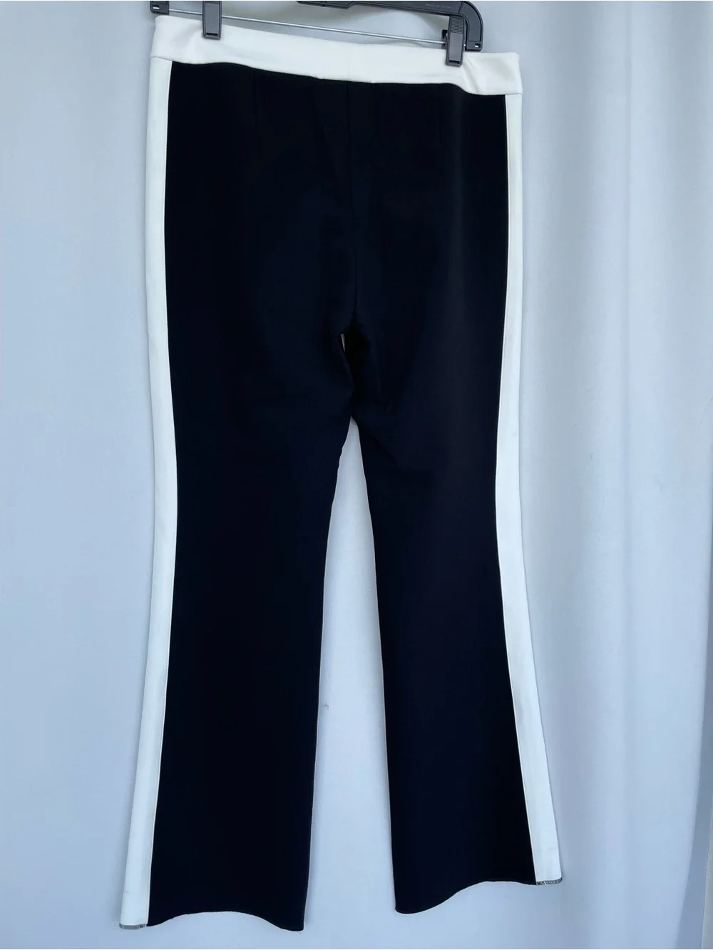 Lafayette 148 New York Black Trousers with White Side Stripe